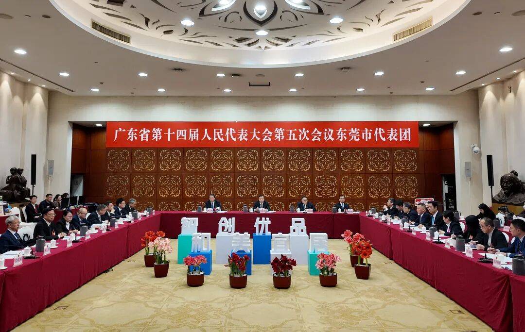 省十四届人大五次会议东莞市代表团举行开放团组活动 韦皓回答媒